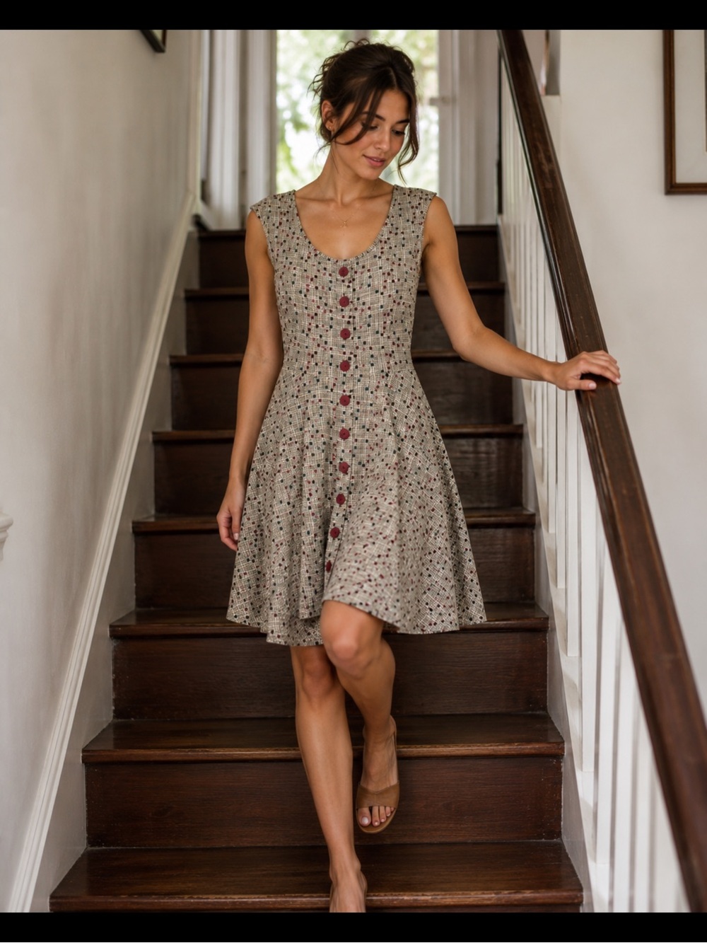 Vintage polka dot summer dress